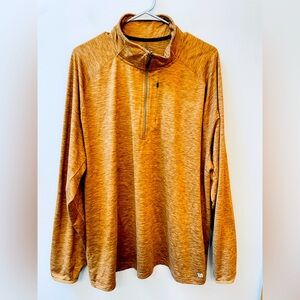 VRST Accelerate Pullover Orange/Rust 1/4 Zip Performance Gym Run Men’s XXL #8